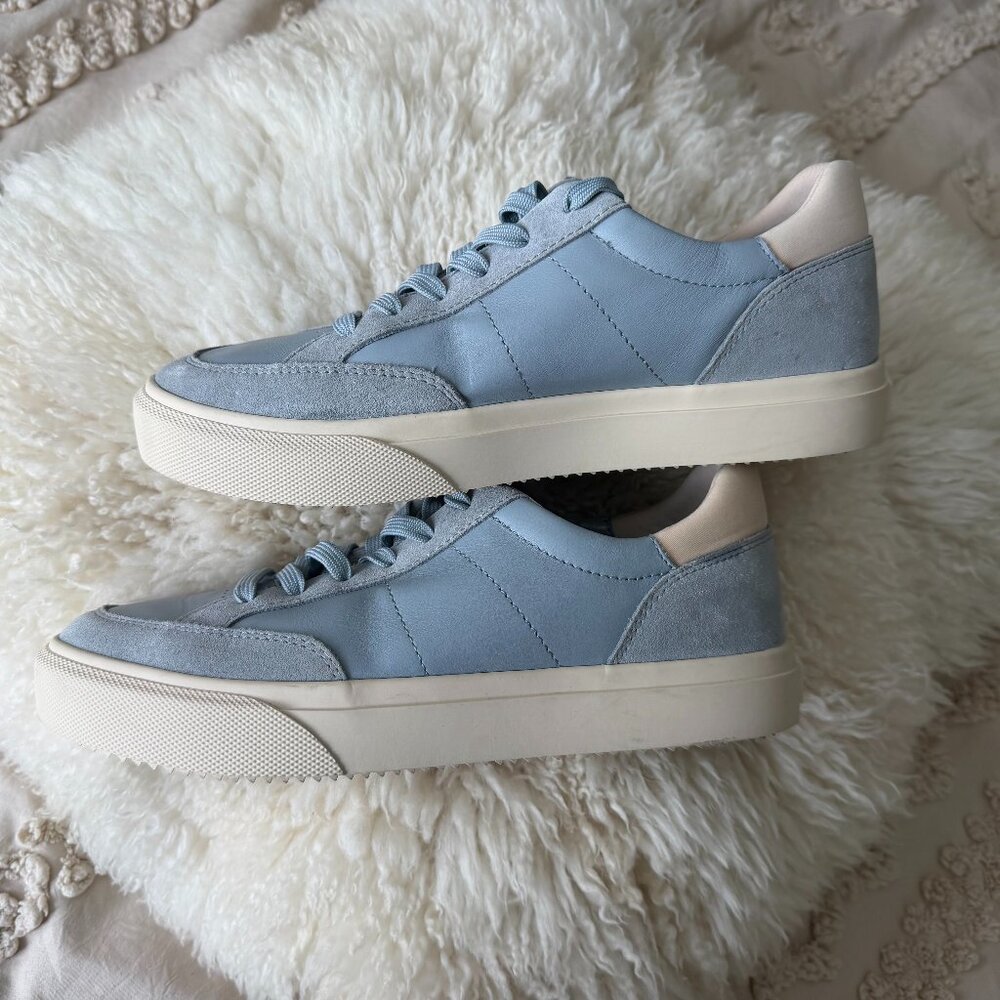 👟 CLAE Los Angeles Light Blue Leather Sneakers | Women’s 7.5